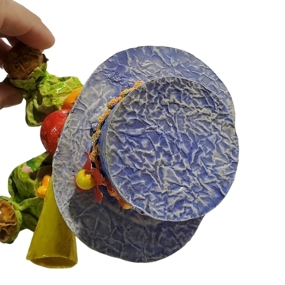 Vintage paper mache sitting Clown Lucie Sable Imports - Picture 6 of 10